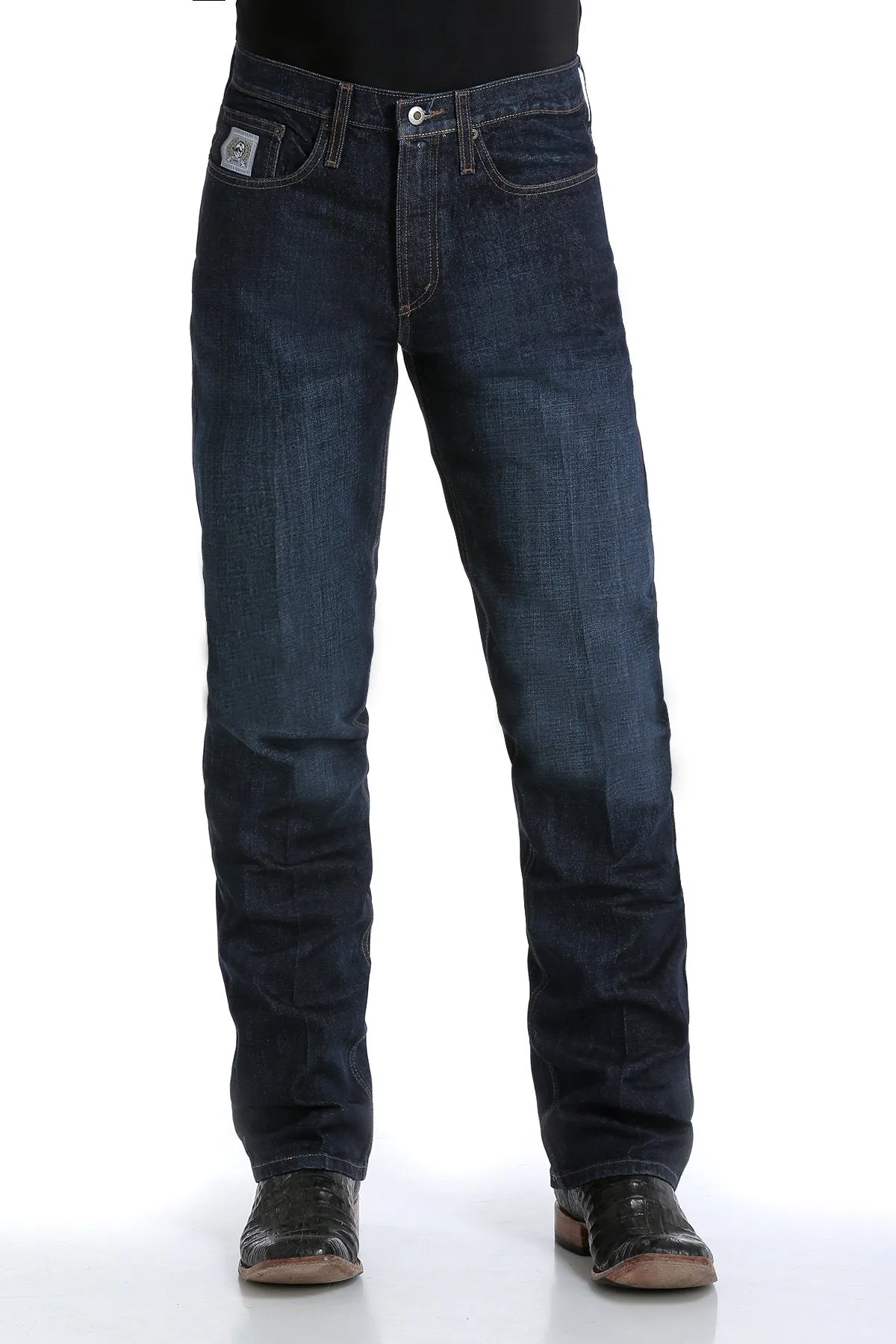 Cinch | Silver Label Slim Fit Dark Stonewash Jean