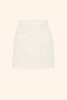 Clio Linen Mini Skirt White