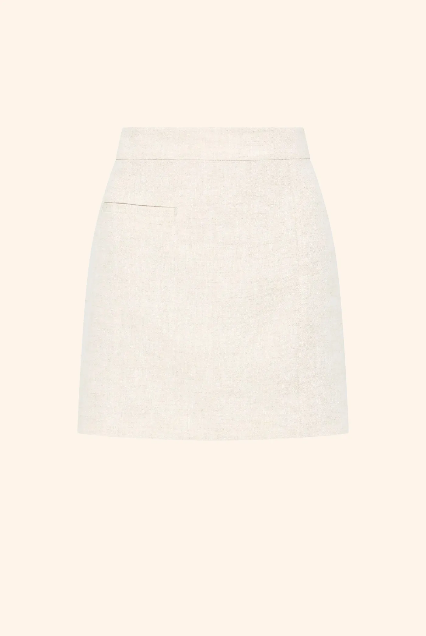 Clio Linen Mini Skirt White