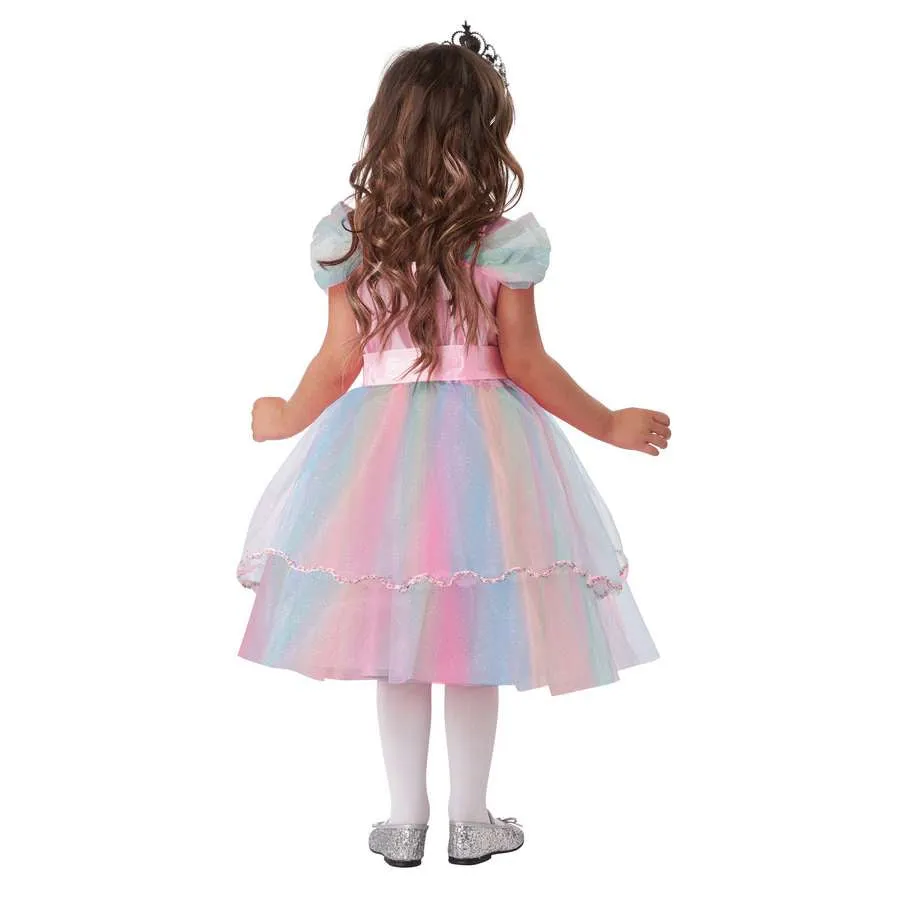 Colorful Rainbow Princess Toddler Costume