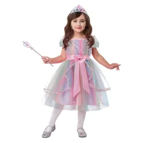 Colorful Rainbow Princess Toddler Costume