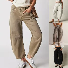 CROPPED LOOSE-FIT JEANS