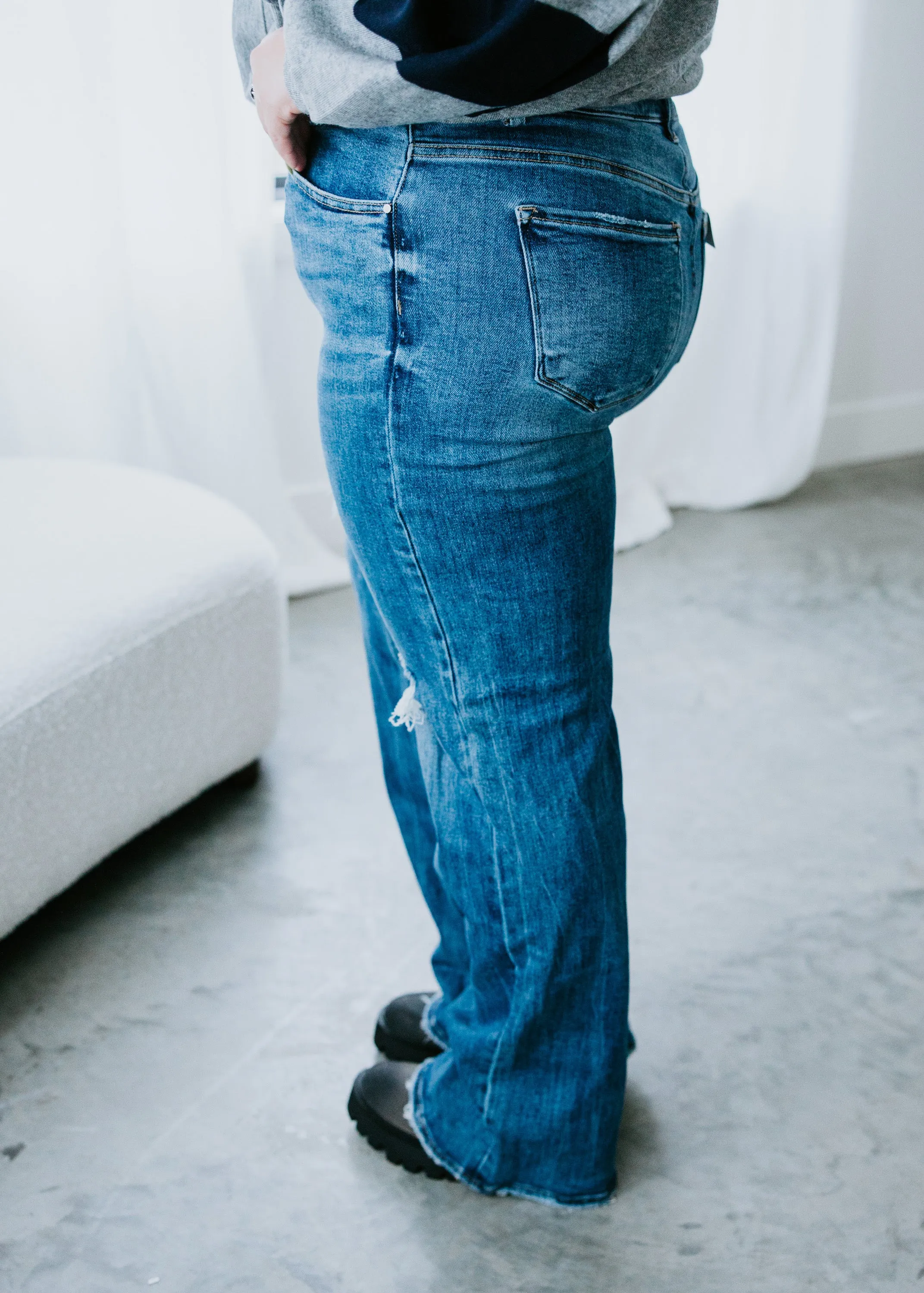 Curvy Barric Wide Leg Jeans