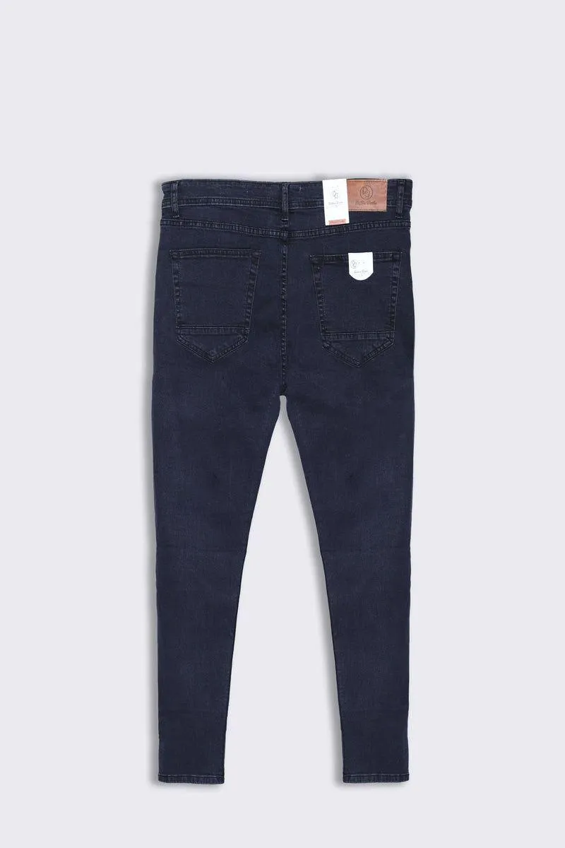 Dark Diamond Stretchable Black Denim