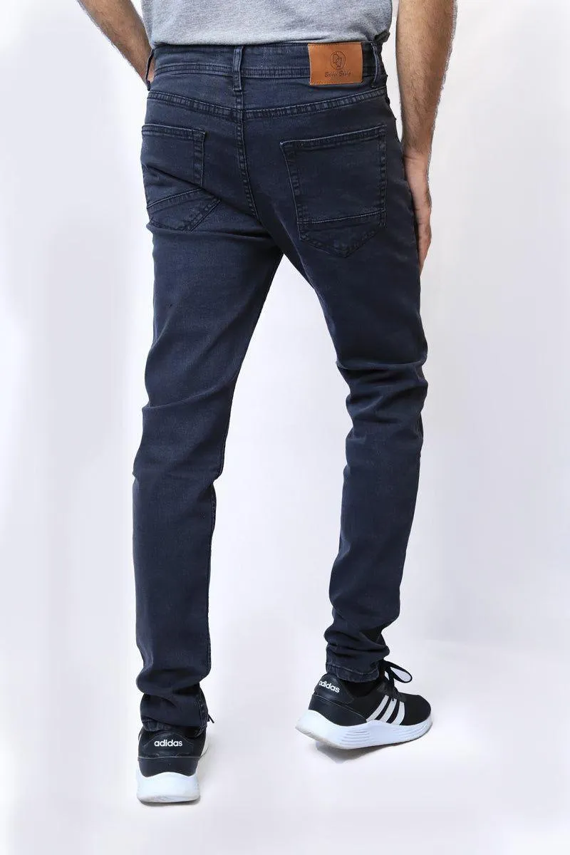 Dark Diamond Stretchable Black Denim