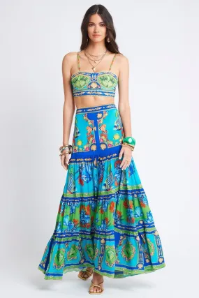 DEEP IN THE OCEAN MAXI SKIRT