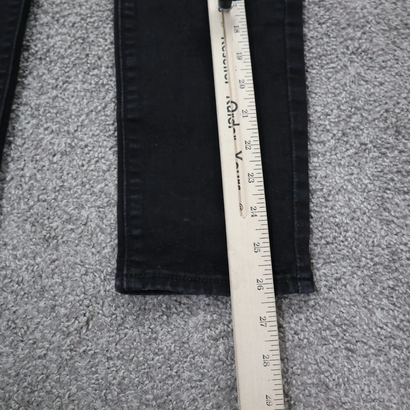 Denizen From Levis Womens Jeans Jegging Low Rise Stretch Pockets Black Size W31