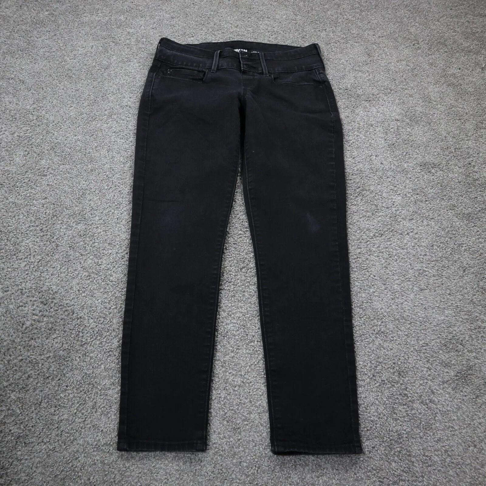 Denizen From Levis Womens Jeans Jegging Low Rise Stretch Pockets Black Size W31