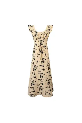 ‘Ella’ Tie-Waist Floral Print Dress