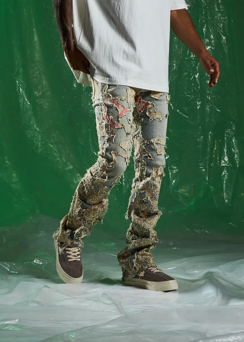 Embellish Edler Mutli Ripped Denim Jeans (EMBSPR224-040)