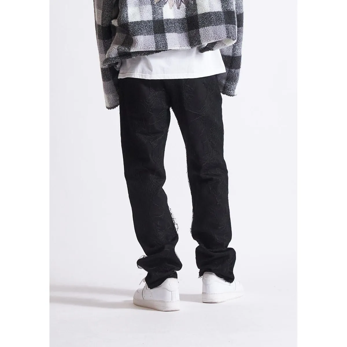 Embellish Parker Black Ripped Denim Jeans (EMBHOL23-040)