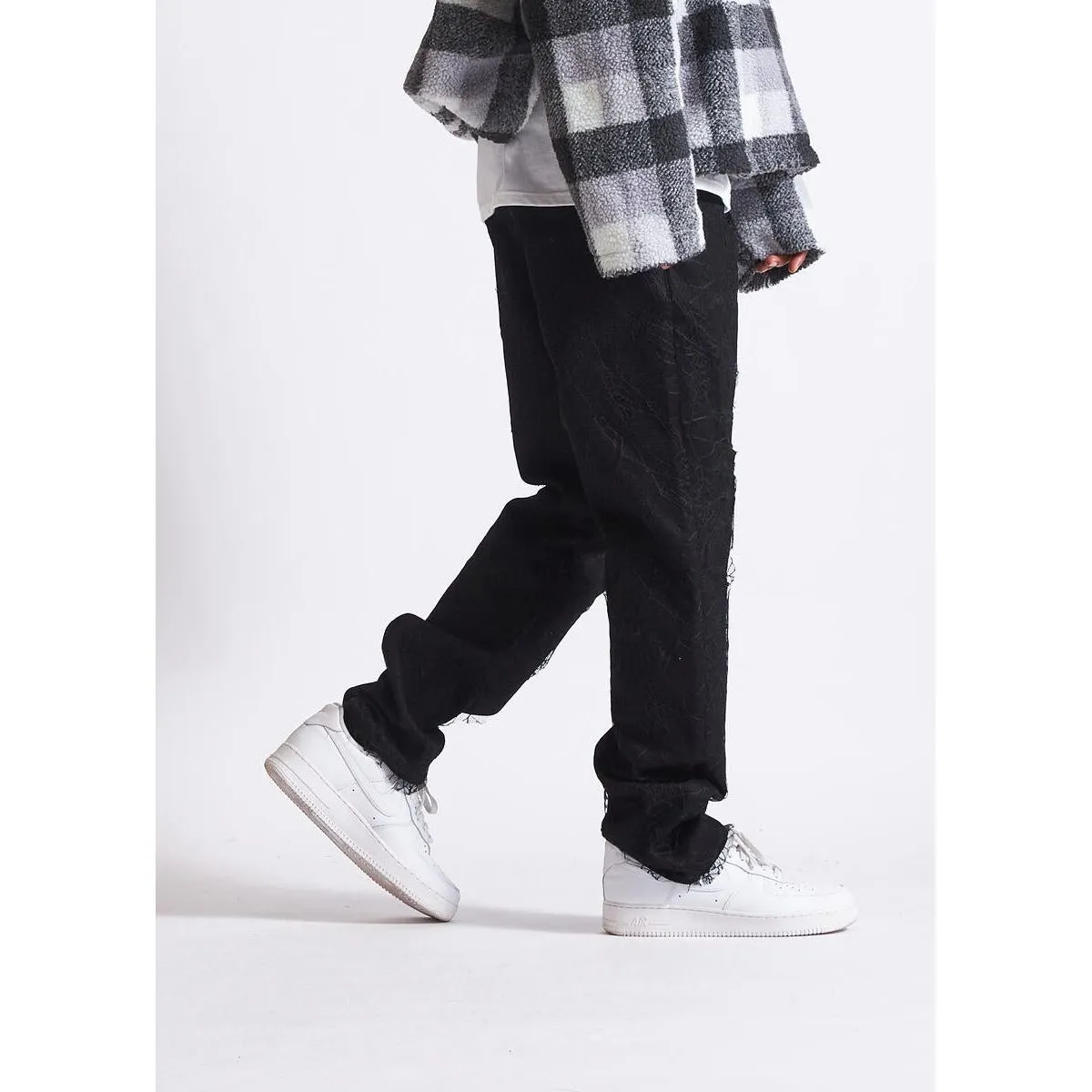 Embellish Parker Black Ripped Denim Jeans (EMBHOL23-040)