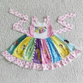 Fashion Girls Twirl Dresses Cute Little Girls Dress C0-23