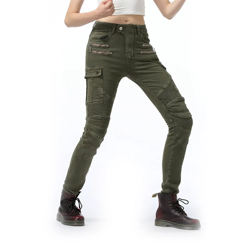 Fierce 4 Women Motorcycle Jeans with Armor Protector