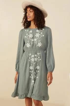 Floral Long Sleeve Dress