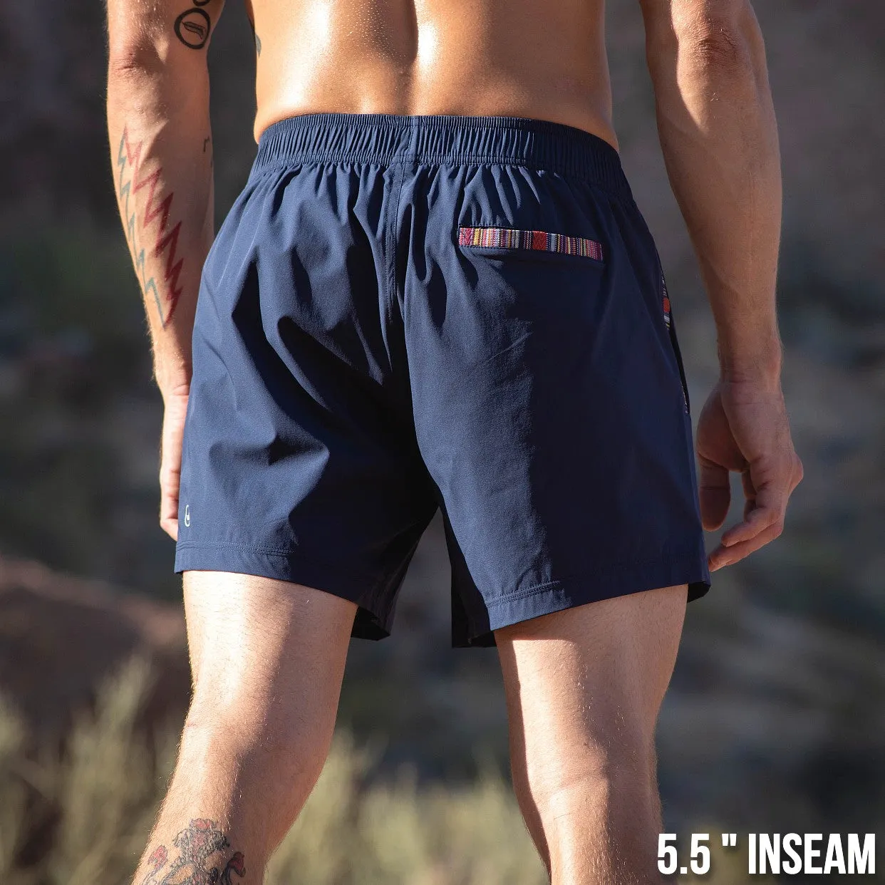 Flow Short (Athletic) - Adriatic 5.5" & 7"
