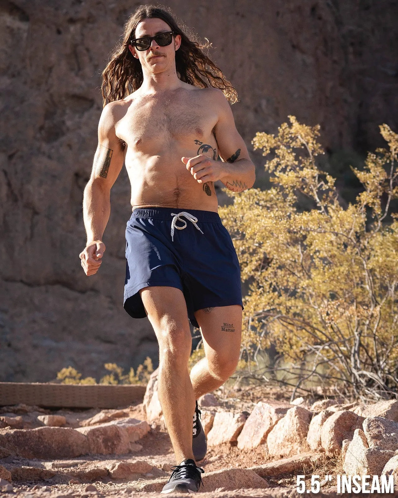 Flow Short (Athletic) - Adriatic 5.5" & 7"