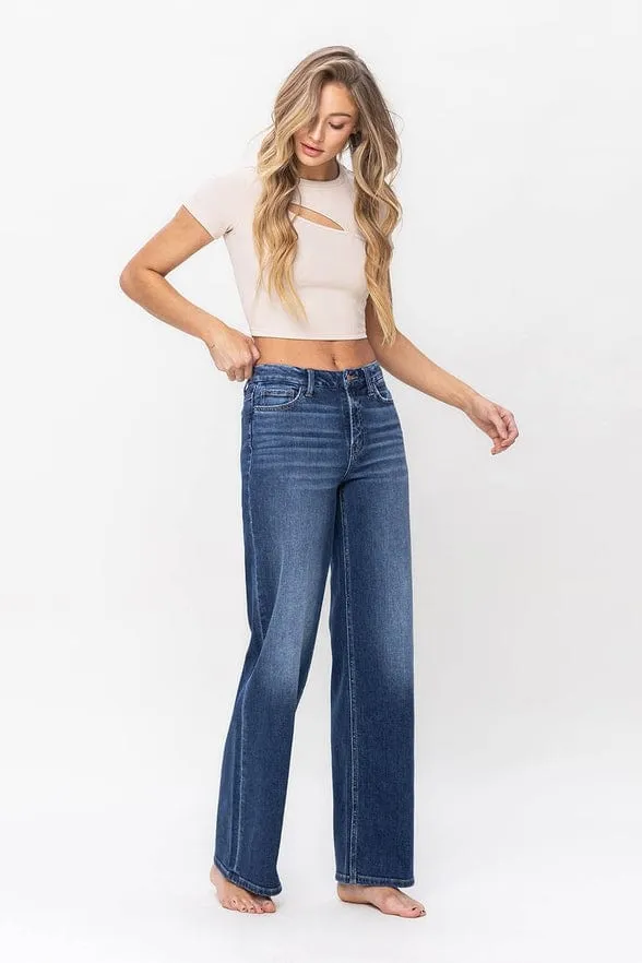 Flying Monkey High Rise Loose Fit Jeans