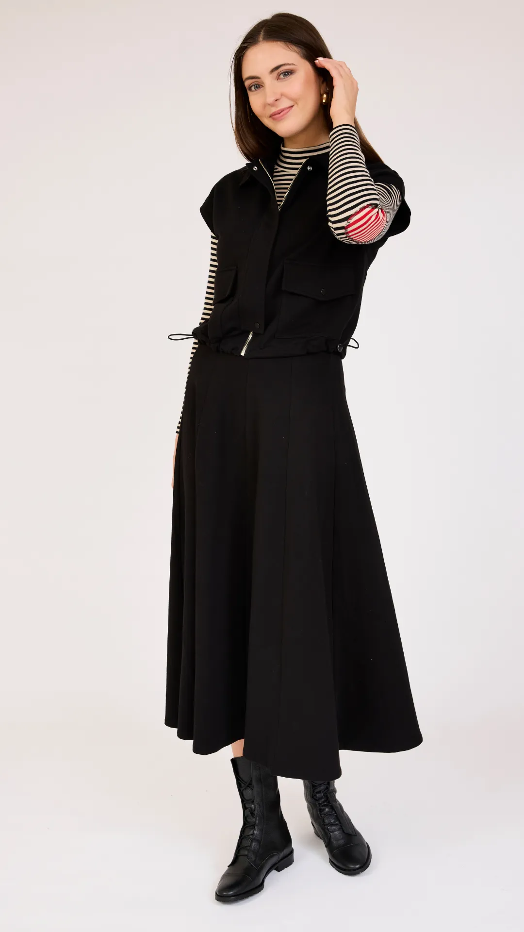 French Terry Panel Skirt