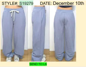 French Terry straight leg sweatpants