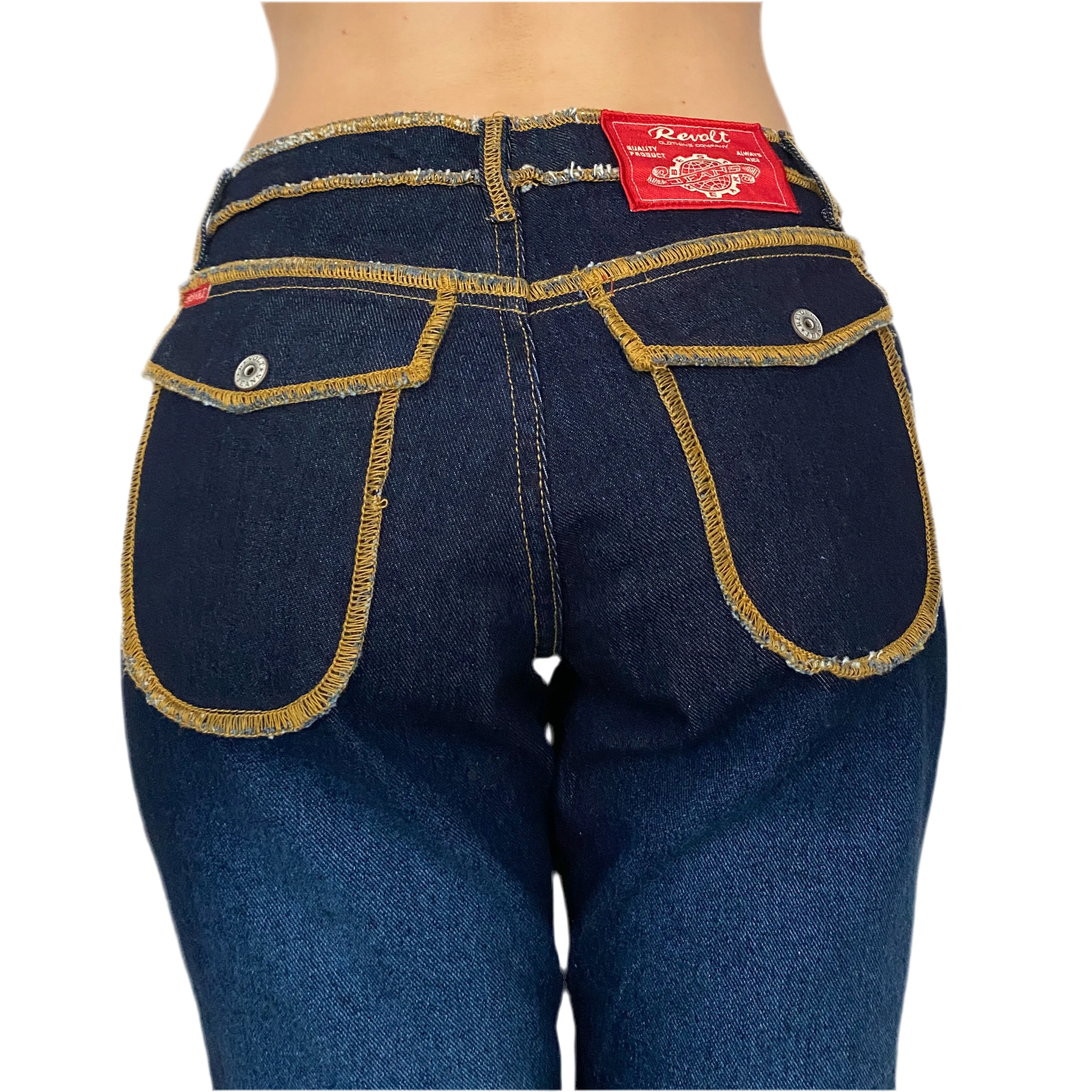 Funky Mid-Rise Jeans (S)