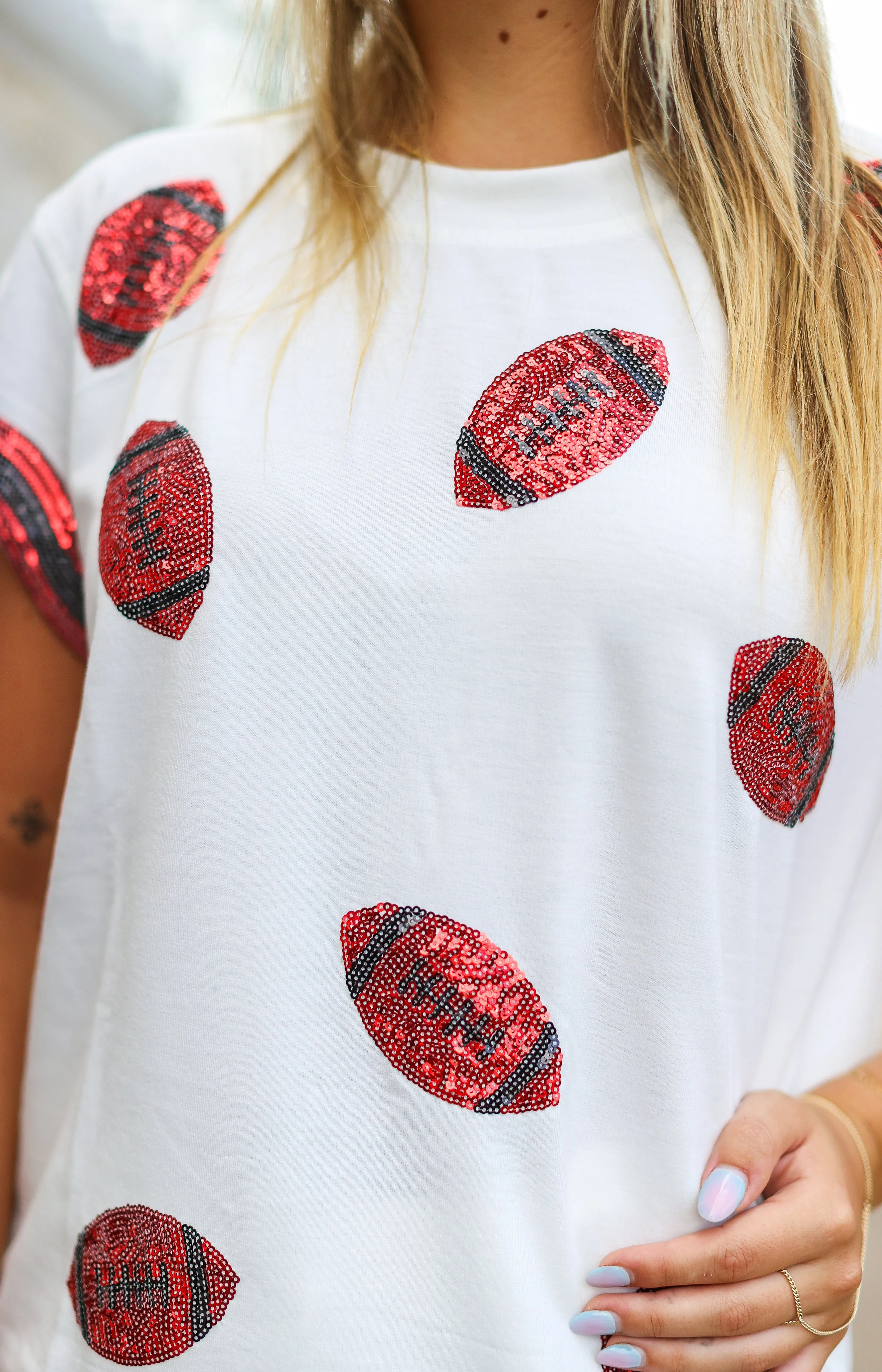 Ginny Red & Black Football Lounge Set
