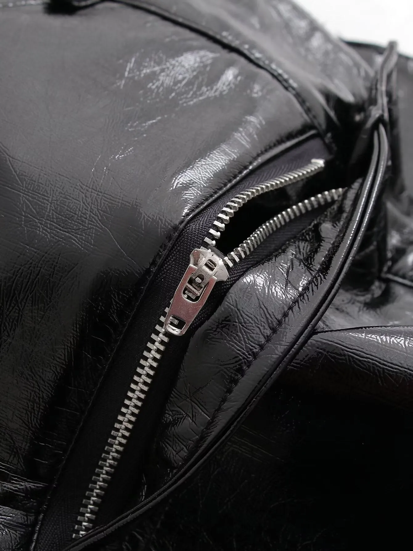High Waist Faux Leather Pencil Skirt