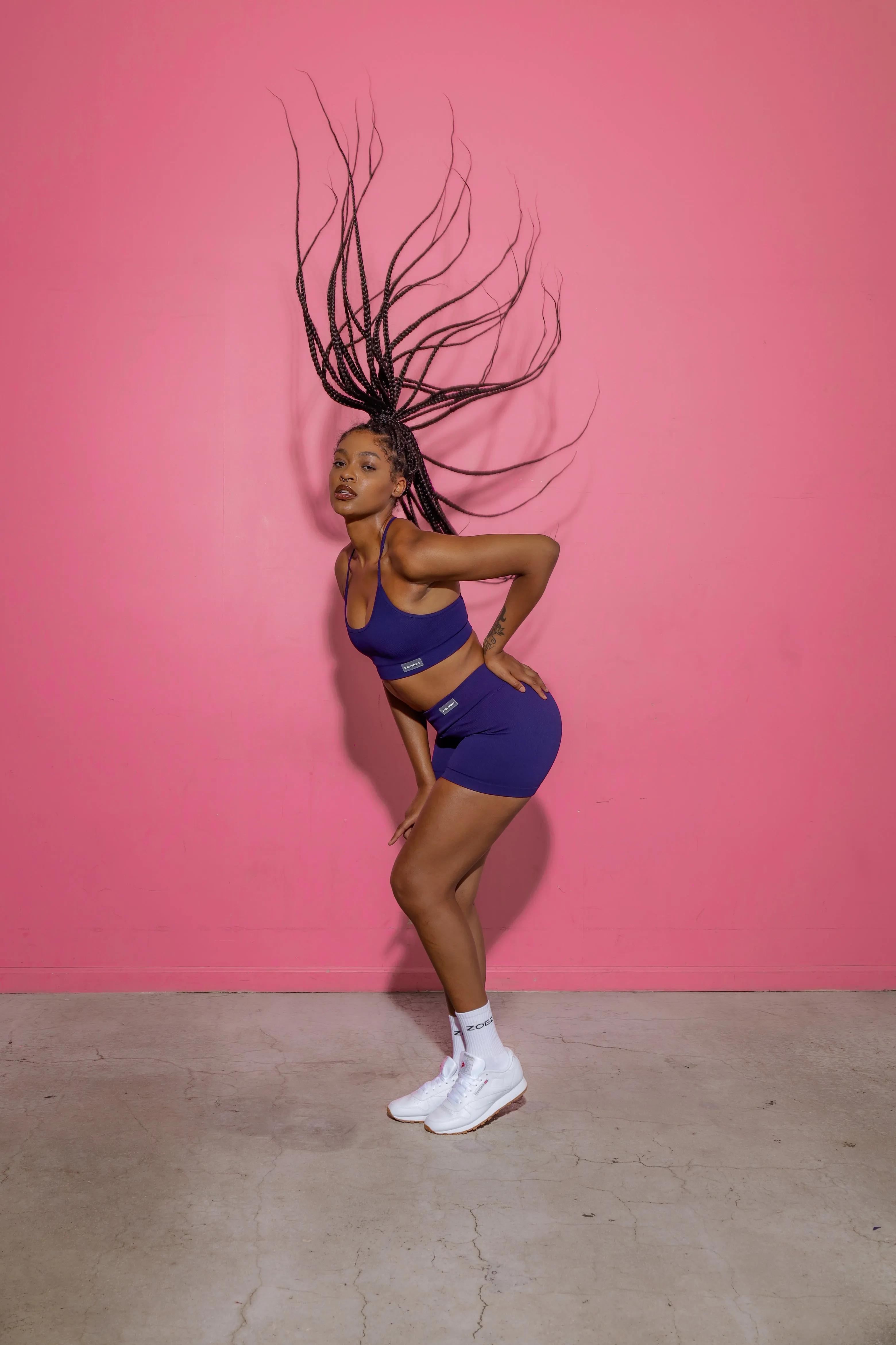 High Waist Ribbed Yahya Biker Shorts