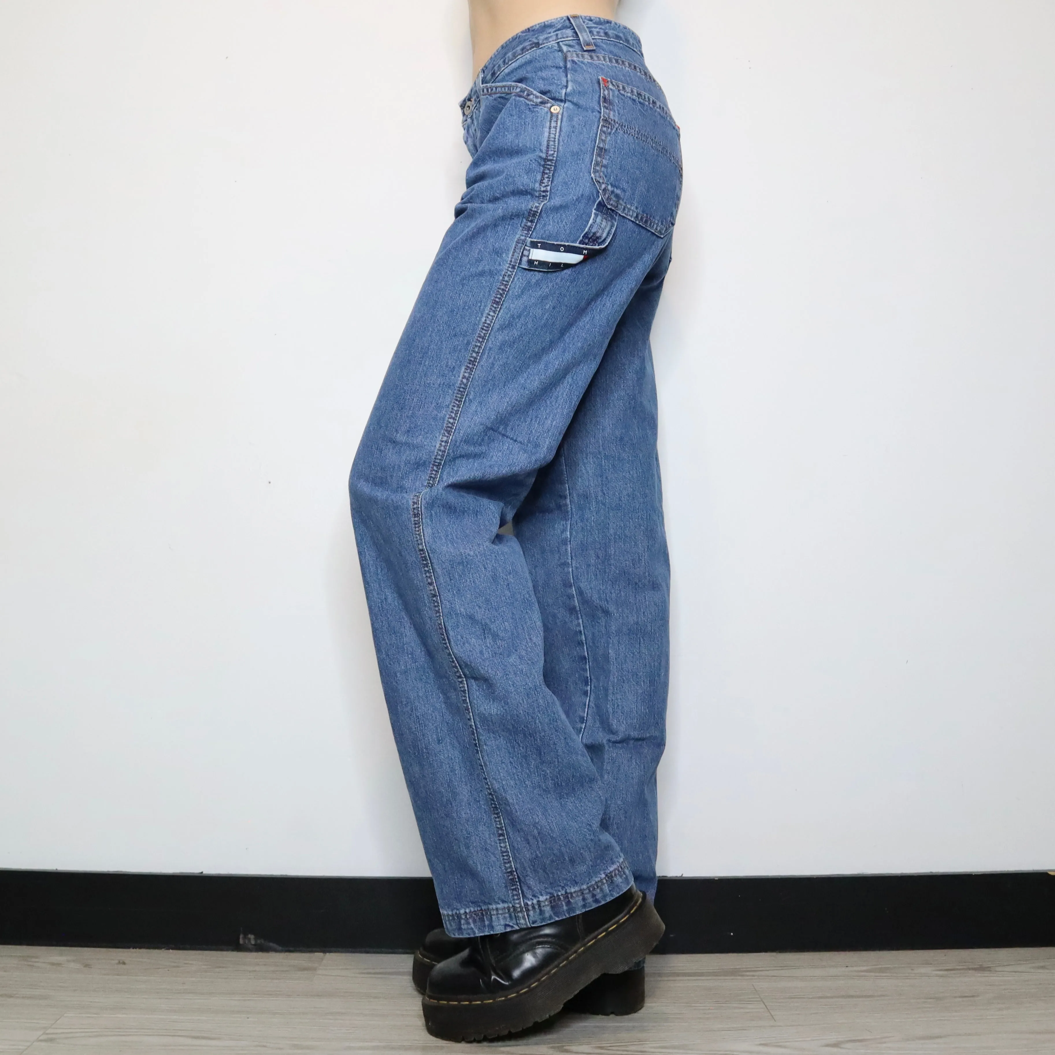 High Waisted Carpenter Jeans (Medium)
