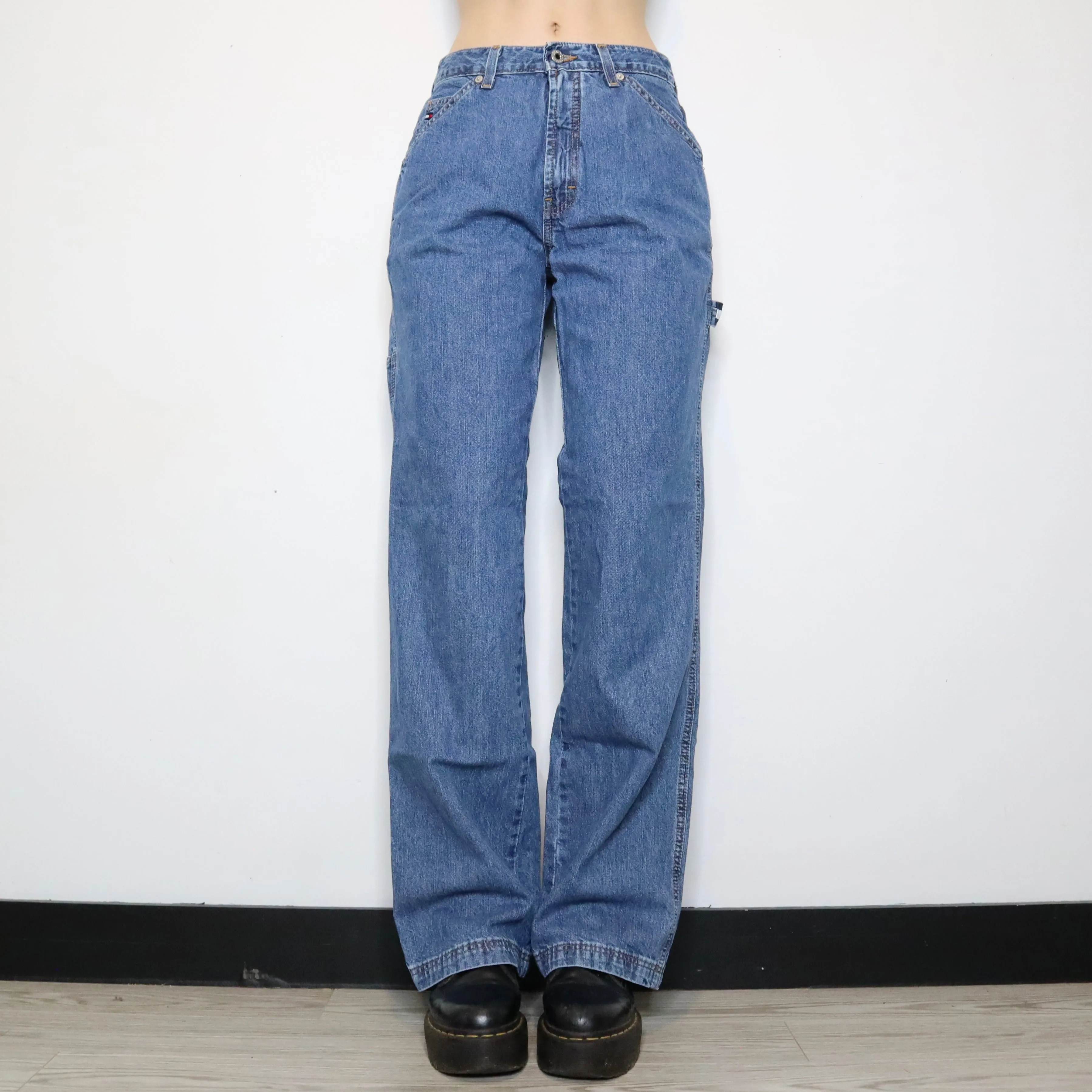 High Waisted Carpenter Jeans (Medium)