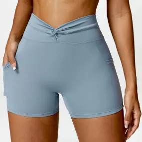 Icy High Waist Yoga Shorts