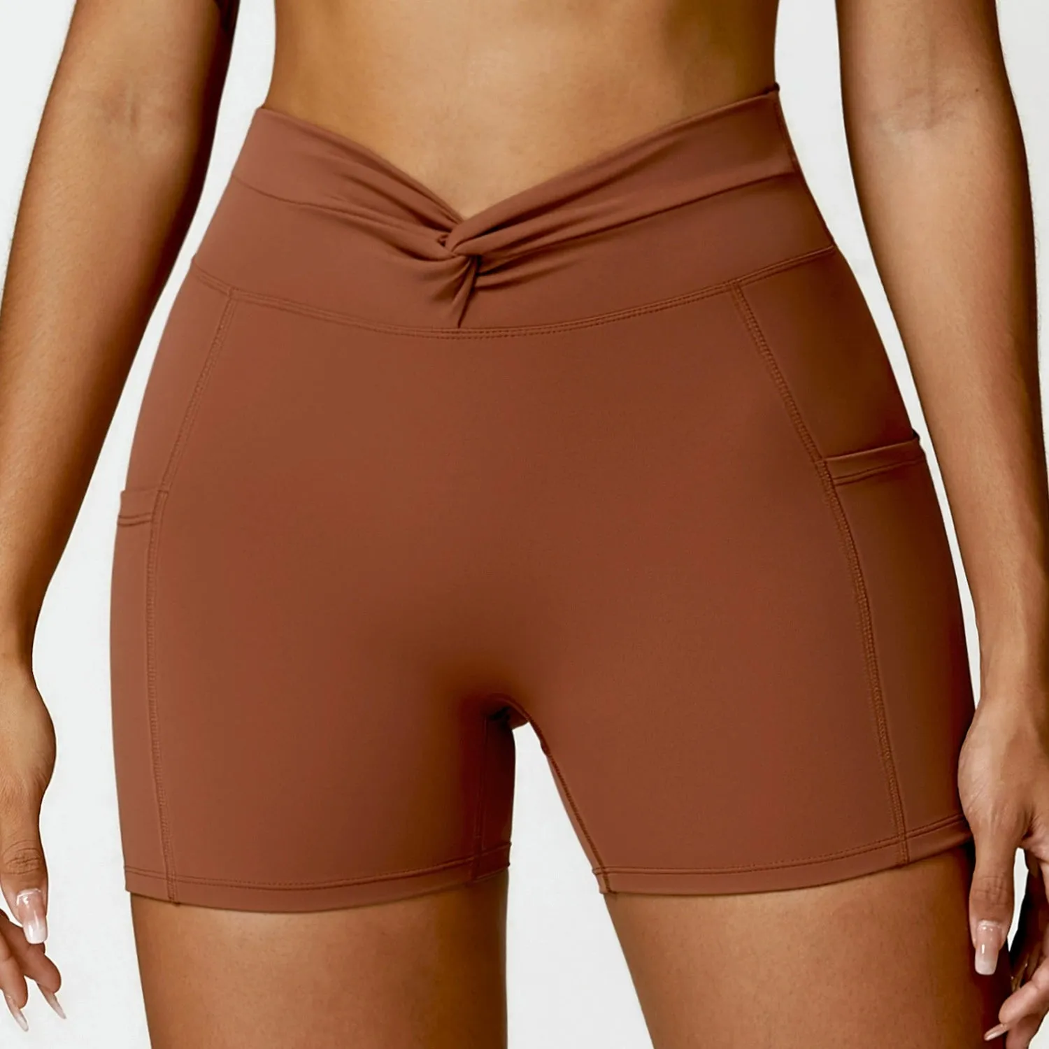 Icy High Waist Yoga Shorts