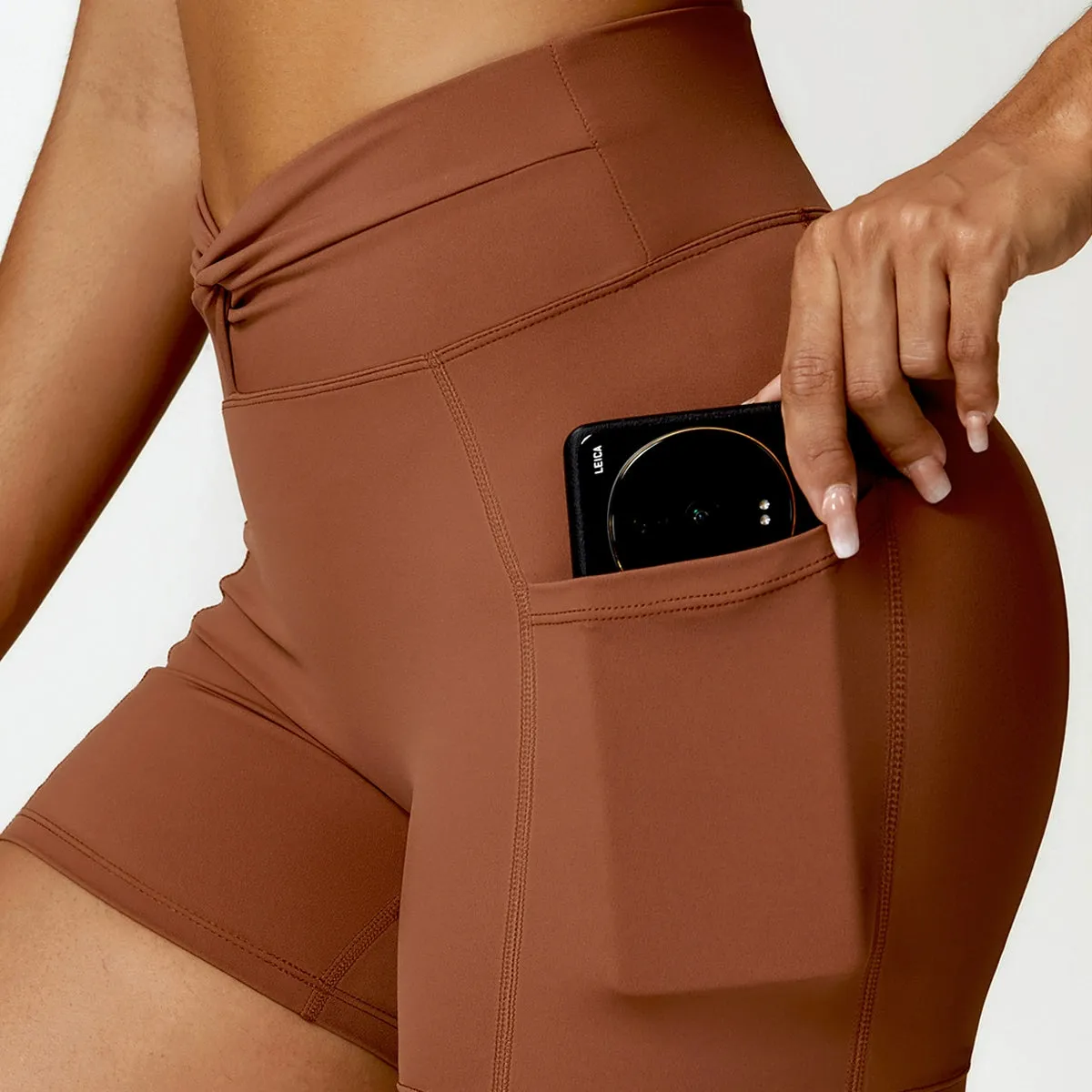 Icy High Waist Yoga Shorts