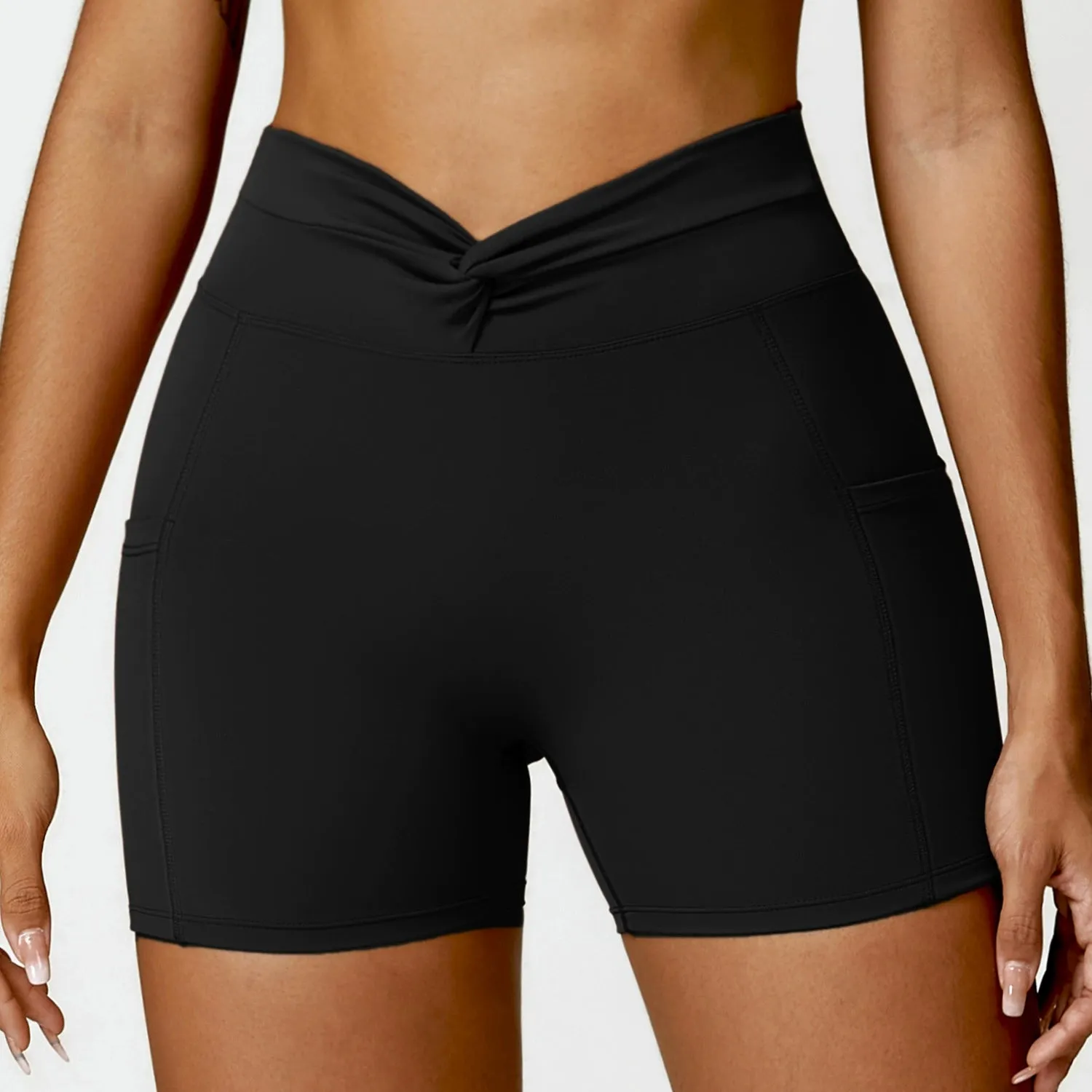 Icy High Waist Yoga Shorts