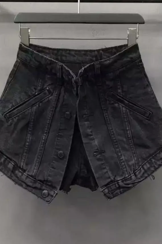 Jessica Bara April High Waisted Denim Shorts As Seen On Carolina Delgado