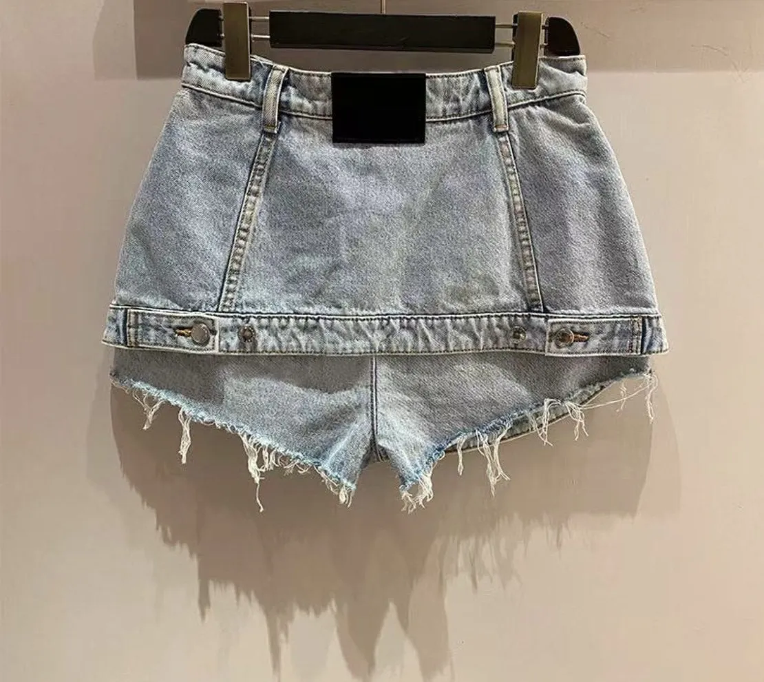 Jessica Bara April High Waisted Denim Shorts As Seen On Carolina Delgado