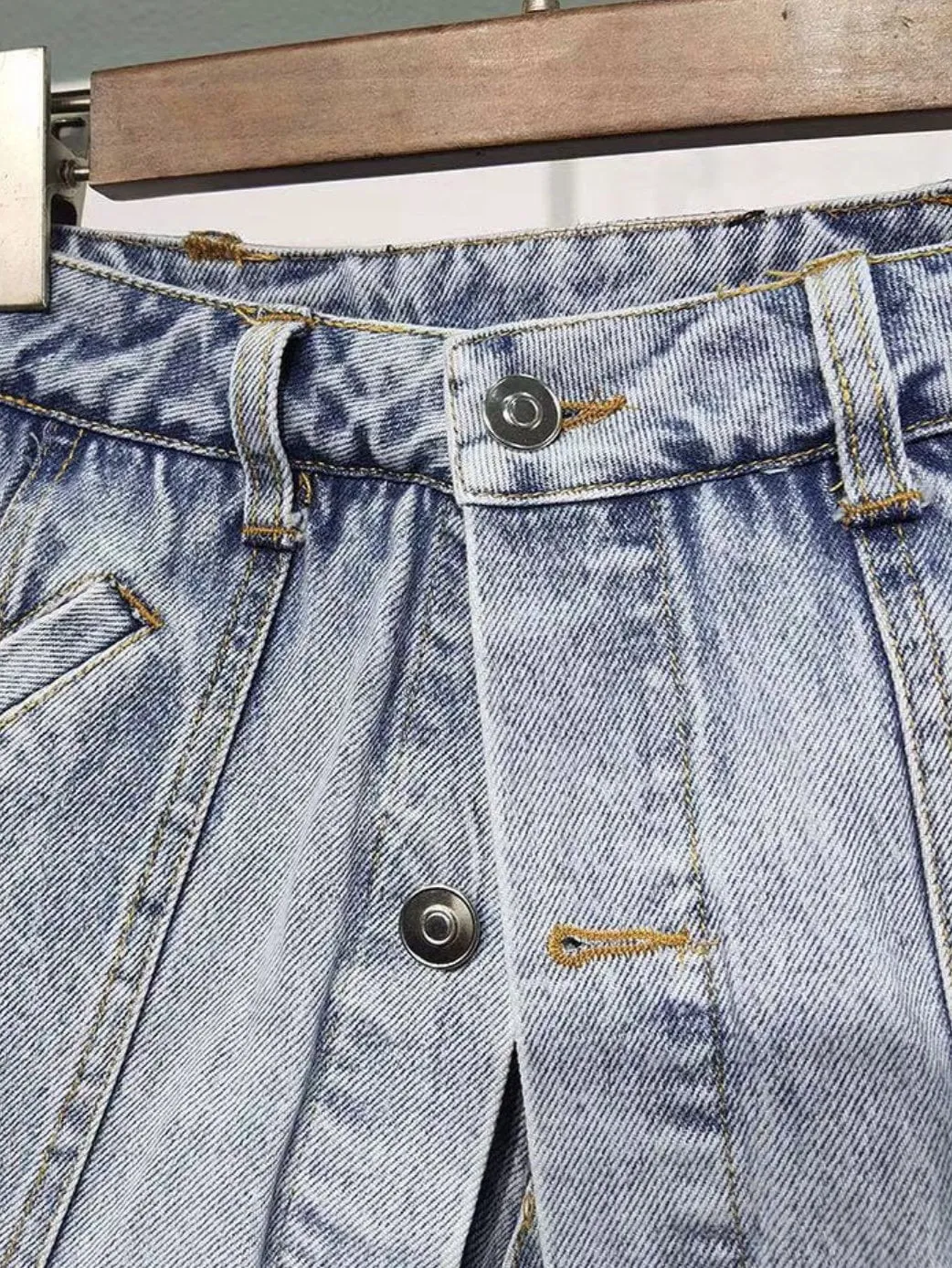 Jessica Bara April High Waisted Denim Shorts As Seen On Carolina Delgado