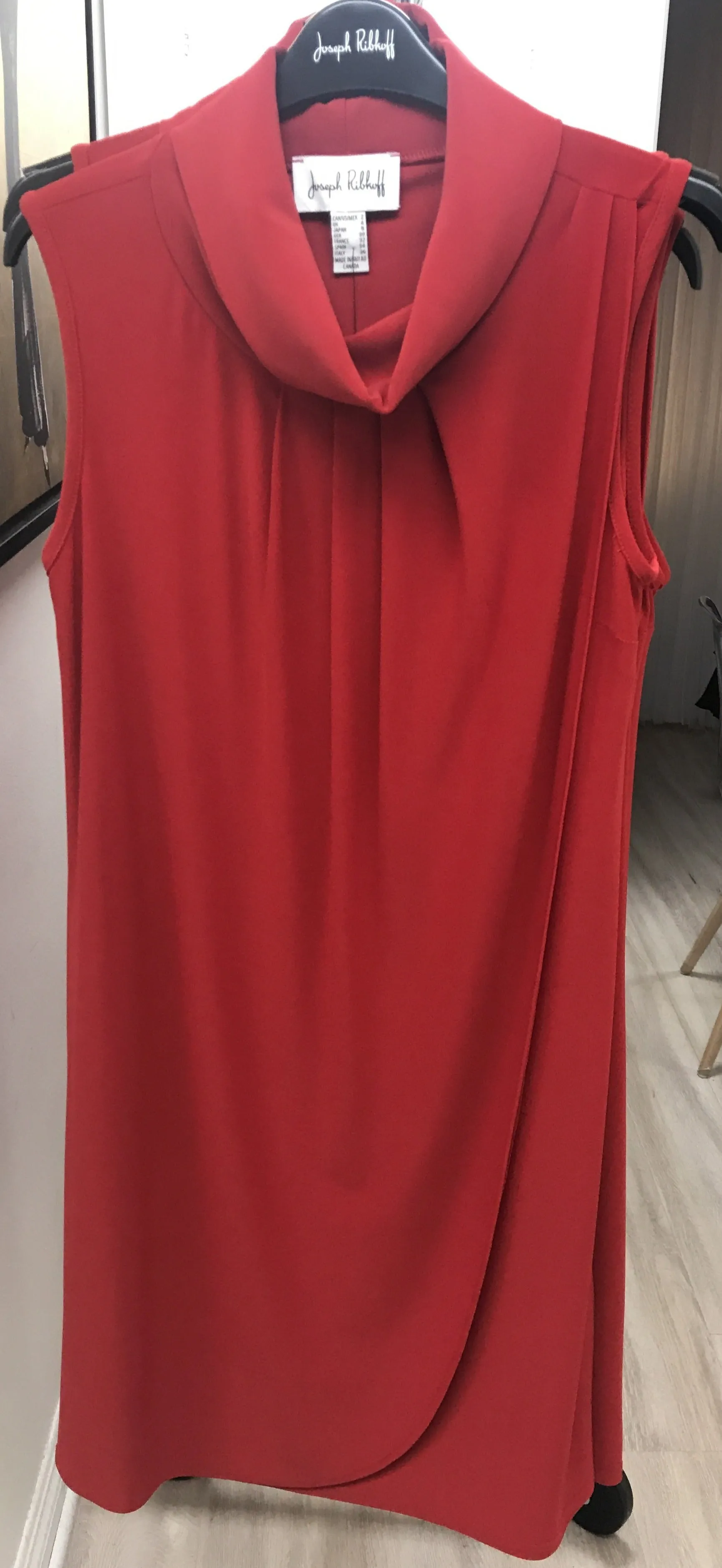 Joseph Ribkoff Sleeveless Cowl Neck Dress