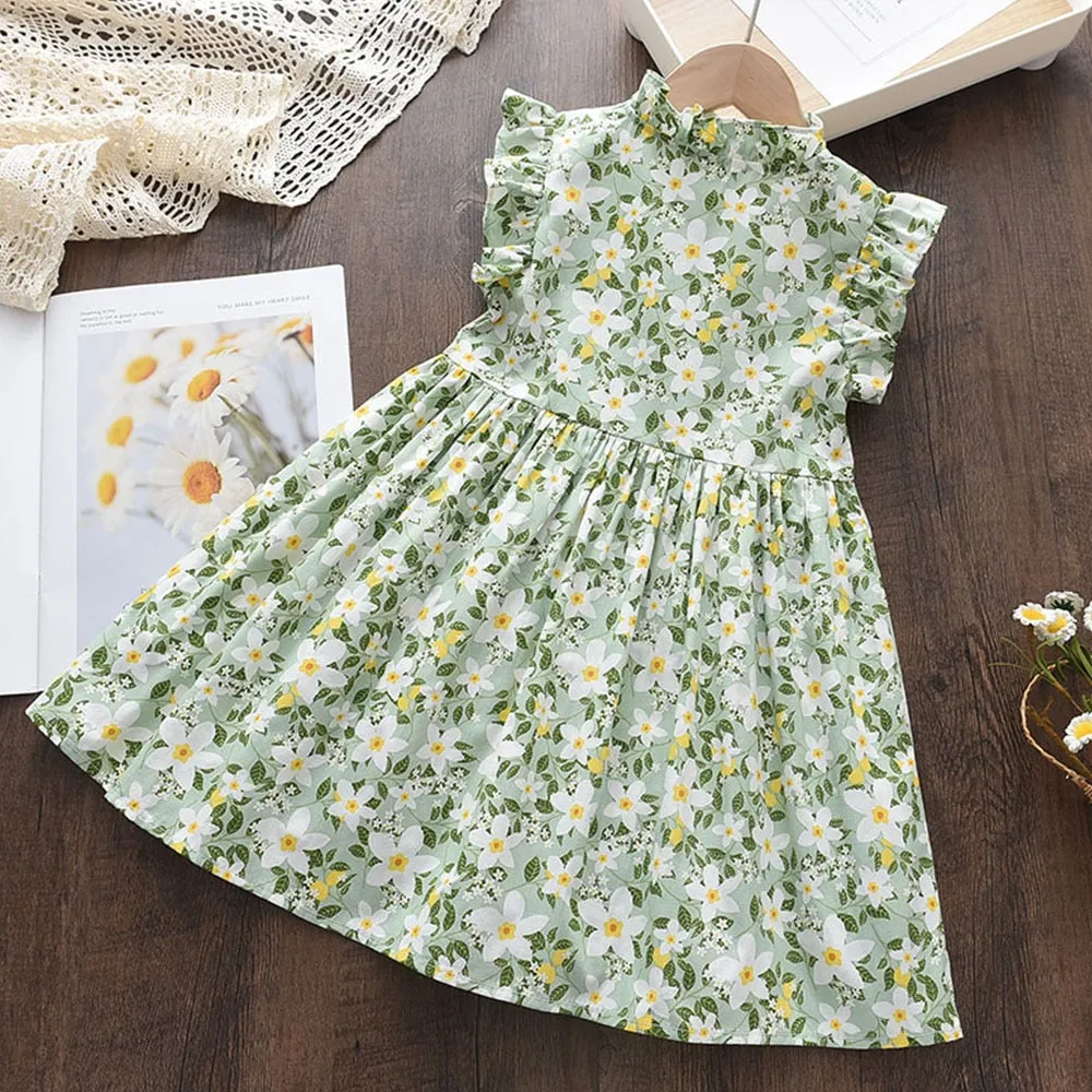 Kids Girls Floral Summer Fashion Dresses