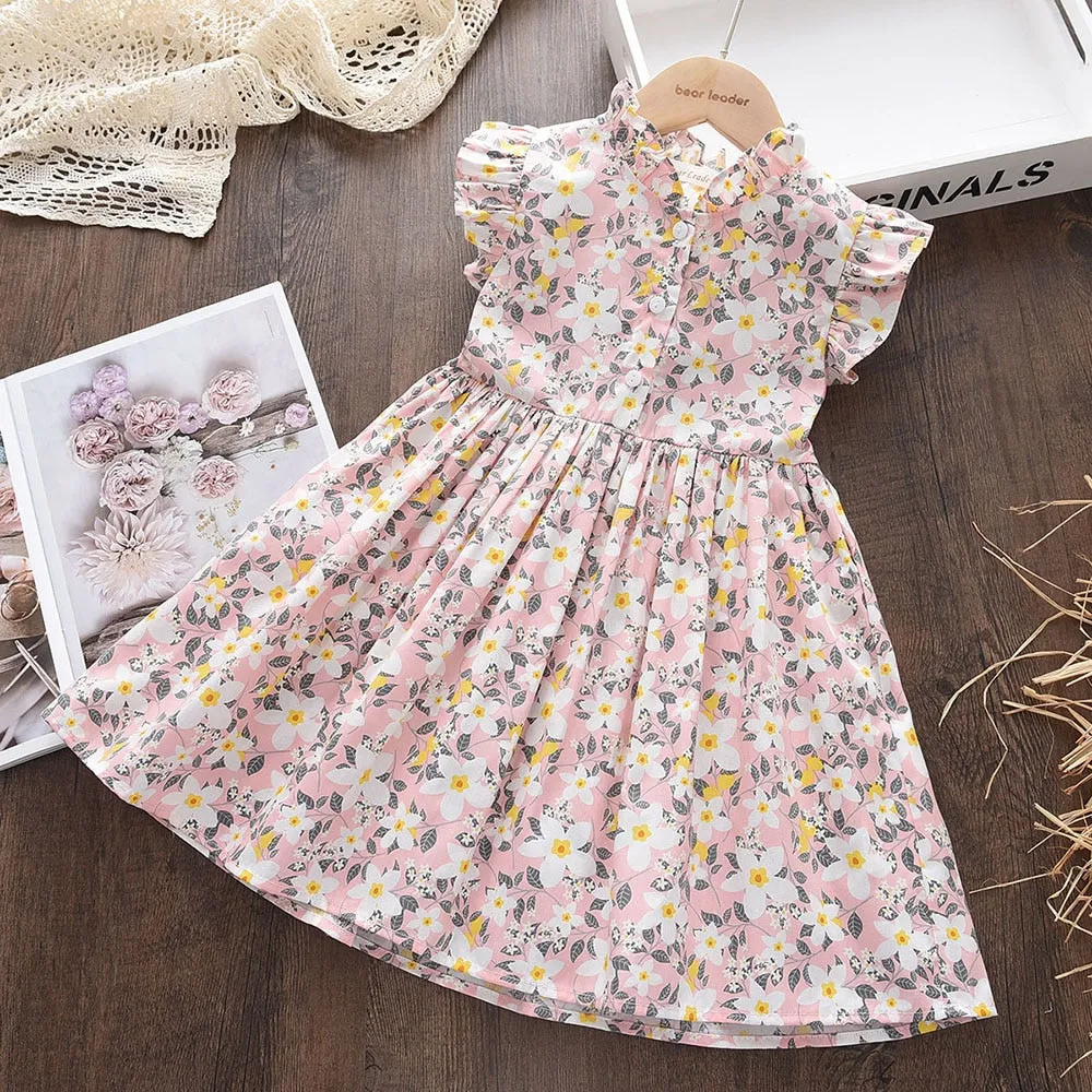 Kids Girls Floral Summer Fashion Dresses