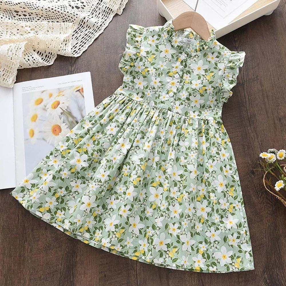 Kids Girls Floral Summer Fashion Dresses