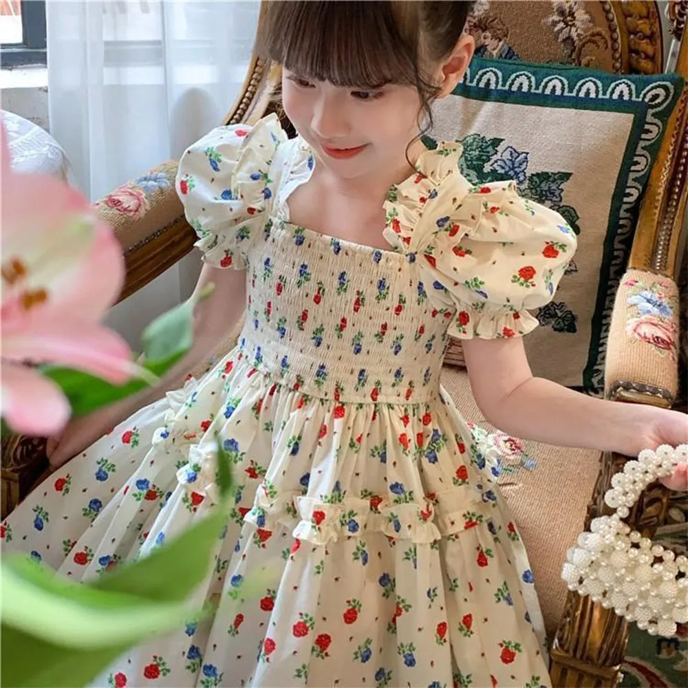 Kids Girls Floral Summer Fashion Dresses