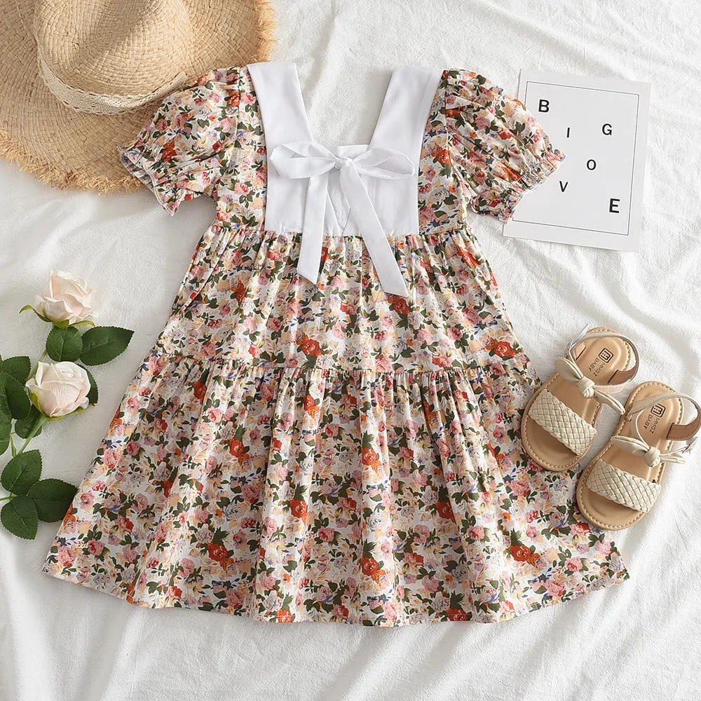 Kids Girls Floral Summer Fashion Dresses