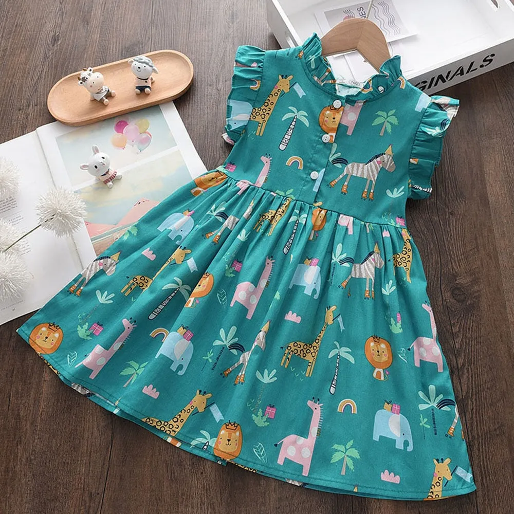 Kids Girls Floral Summer Fashion Dresses