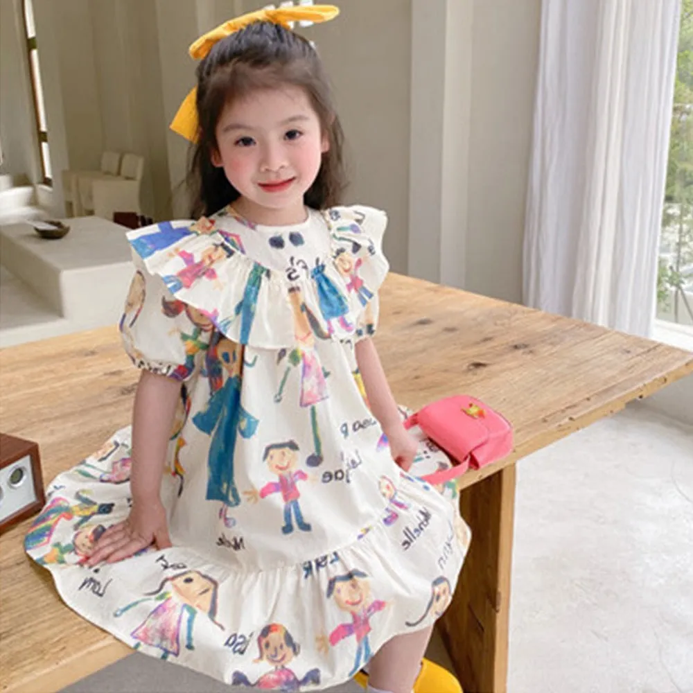 Kids Girls Floral Summer Fashion Dresses