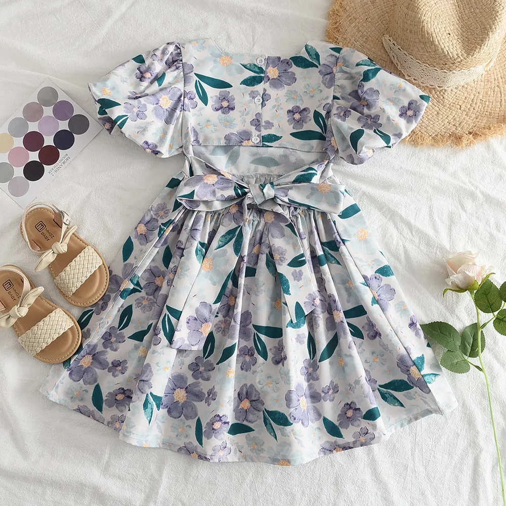 Kids Girls Floral Summer Fashion Dresses