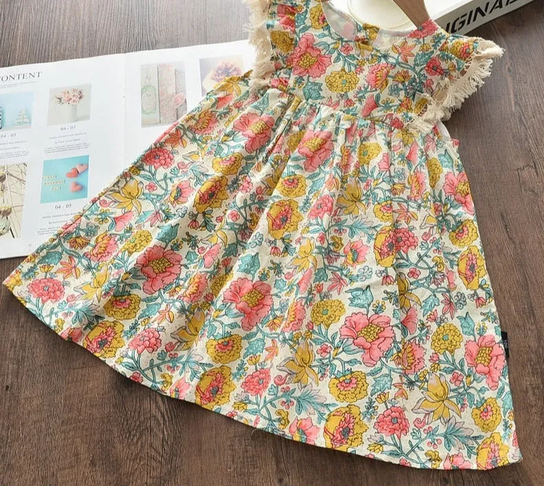 Kids Girls Floral Summer Fashion Dresses