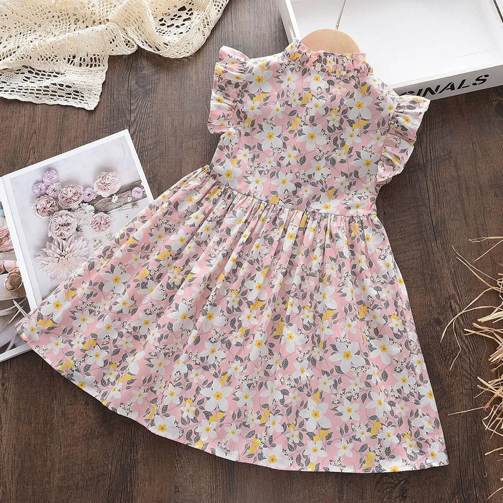 Kids Girls Floral Summer Fashion Dresses