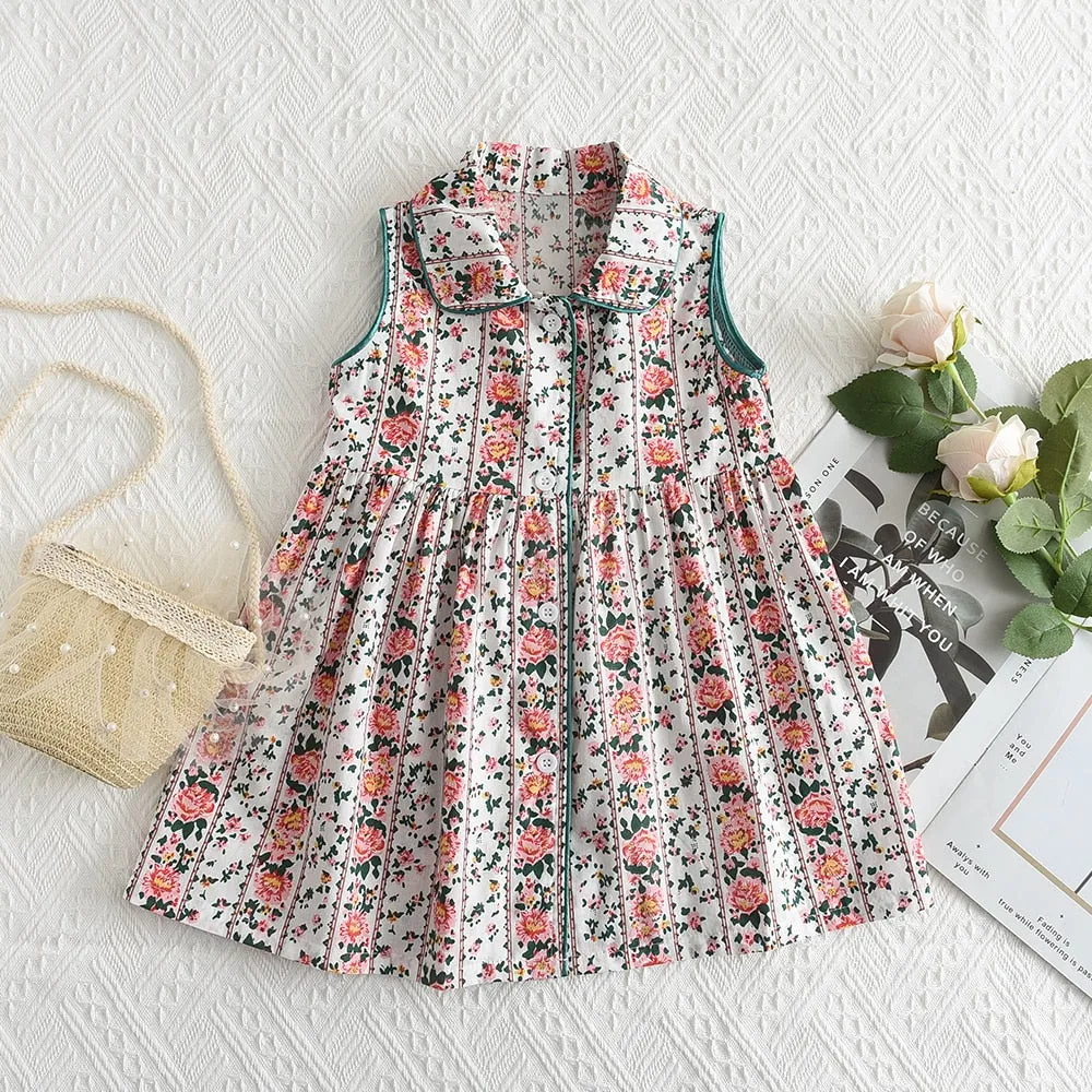 Kids Girls Floral Summer Fashion Dresses