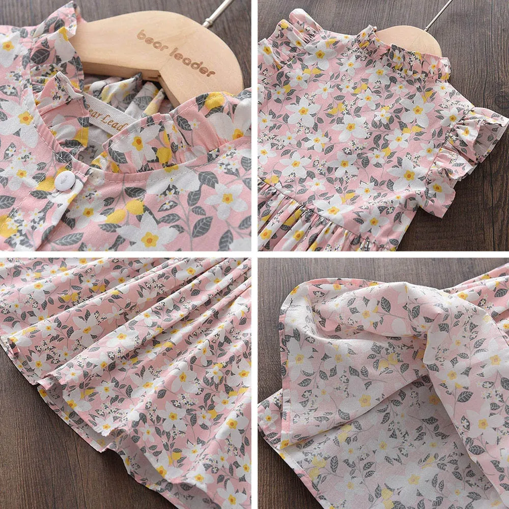 Kids Girls Floral Summer Fashion Dresses
